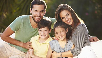 Smiling family