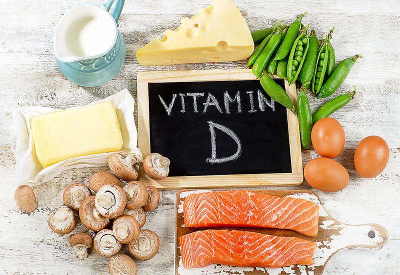 Sign picturing sources of vitamin D for supplementing dental implants